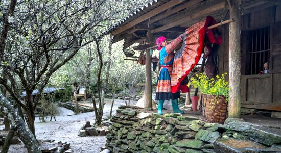 Sapa Local Ethnic Girl at home